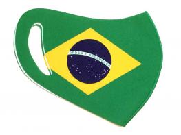 140国旗マスク　(ブラジル)　大人用M・L/子供用　